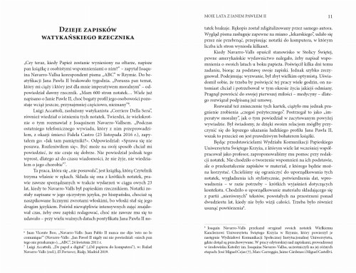 Moje lata z Janem Pawłem II