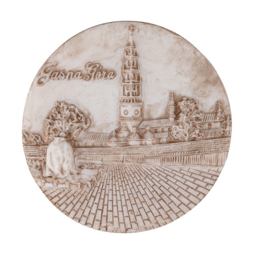 Magnes - Jasna Góra Częstochowa wykonany z alabastru