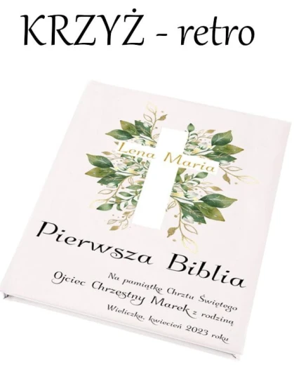 Biblia dla dzieci z personalizacja okładki - Pamiątka prezent dla dziecka