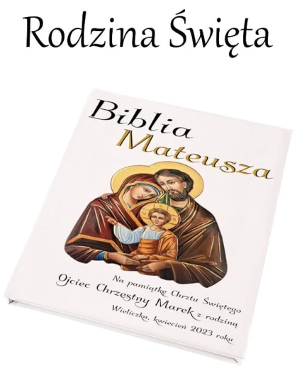Biblia dla dzieci z personalizacja okładki - Pamiątka prezent dla dziecka