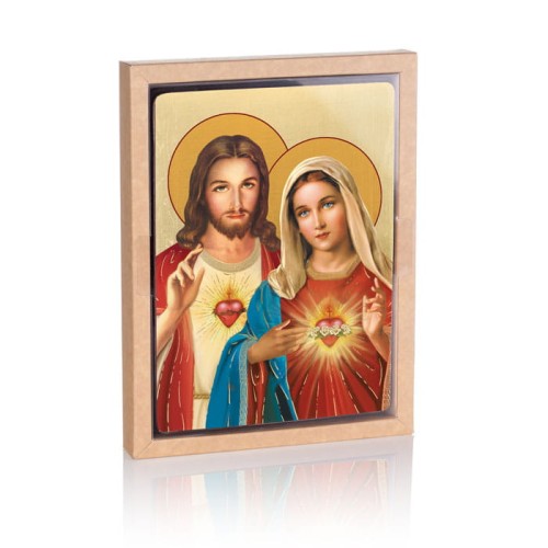 Ikona religijna Serce Maryi i Serce Jezusa