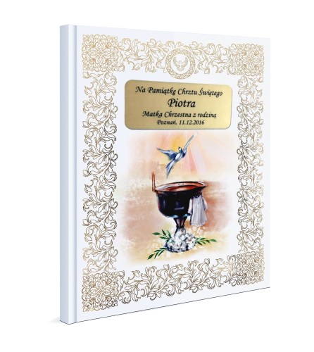Pamiątka Chrztu Świętego z grawerem!