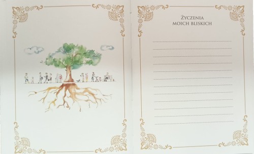 Pamiątka Chrztu Świętego z grawerem!