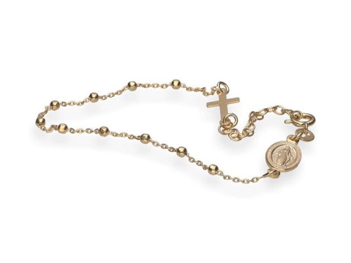 Różaniec pozłacany w butelce GRAWER *PREZENT*chrzest