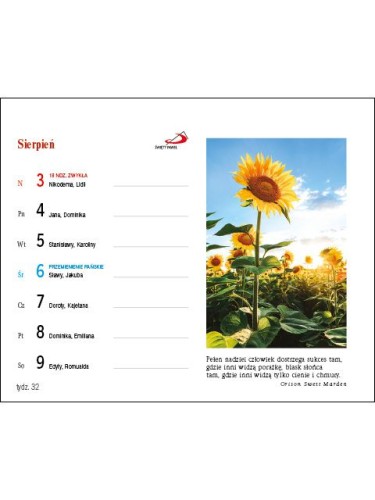 Kalendarz 2025 na biurko - Czas na radość