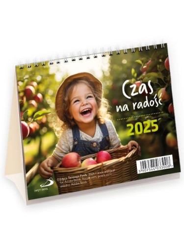 Kalendarz 2025 na biurko - Czas na radość