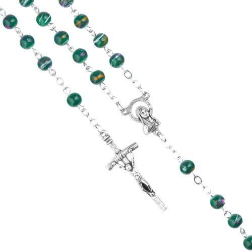 Różaniec kulka w pudełeczku ZIELEŃ - 6mm