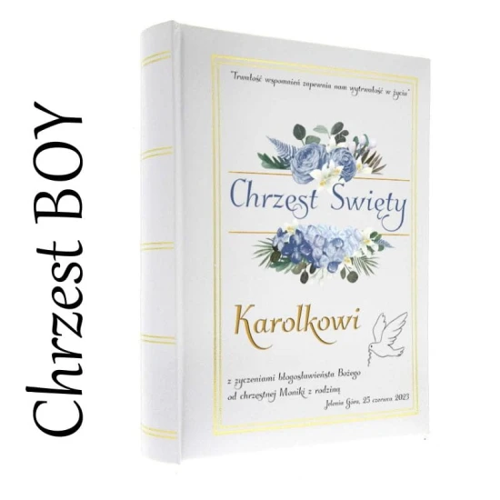 NA CHRZEST - album na zdjęcia z nowoczesnym nadrukiem UV