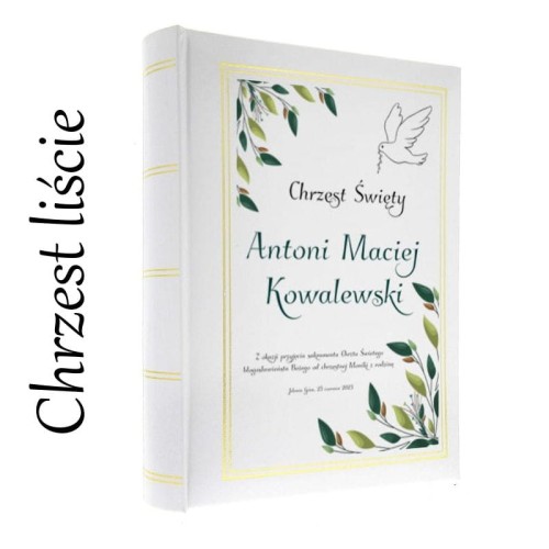 NA CHRZEST - album na zdjęcia z nowoczesnym nadrukiem UV