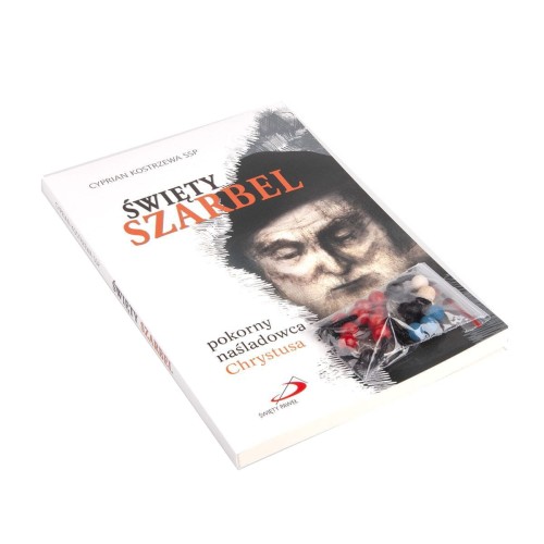 Święty Charbel + drewniana koronka wraz z opisem, jak się na niej modlić