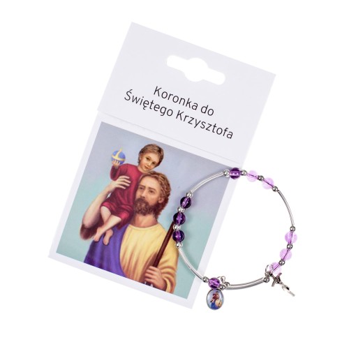 Bransoletka - Koronka do św. Krzysztofa - instrukcja modlitwy