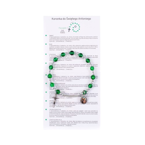 Bransoletka - Koronka do św. Antoniego - instrukcja modlitwy