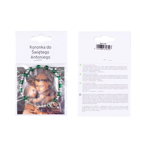 Bransoletka - Koronka do św. Antoniego - instrukcja modlitwy