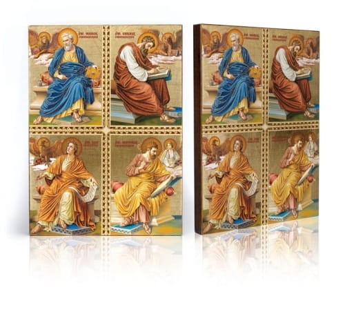 Ikona czterech Ewangelistów z certyfikatem