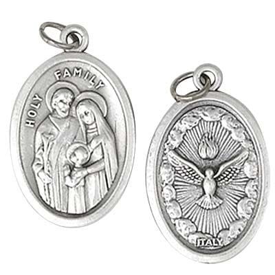 MEDALIK Święta Rodzina / Duch Święty - 2,2cm