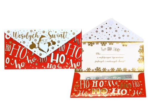 Koperta podarunkowa WESOŁYCH ŚWIĄT