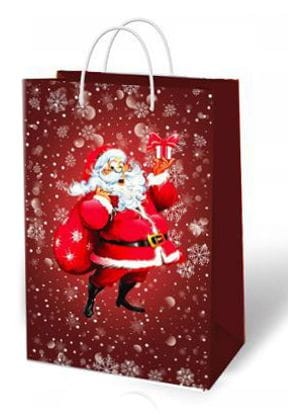 Świąteczna torba prezentowa A4 - MIKOŁAJE