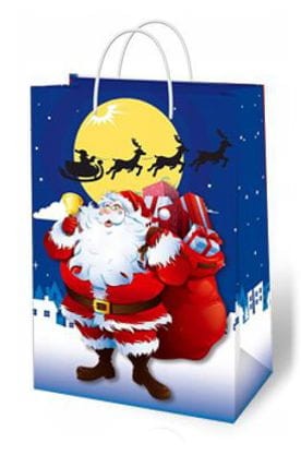 Świąteczna torba prezentowa A4 - MIKOŁAJE