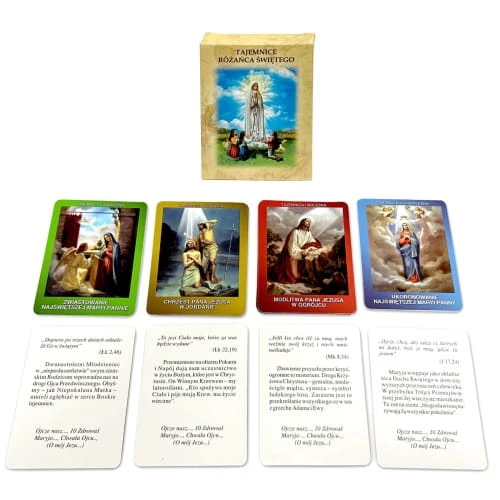 Tajemnice różańcowe - 20 szt kart