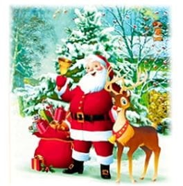 Torba prezentowa świąteczna A5 - MIKOŁAJE II