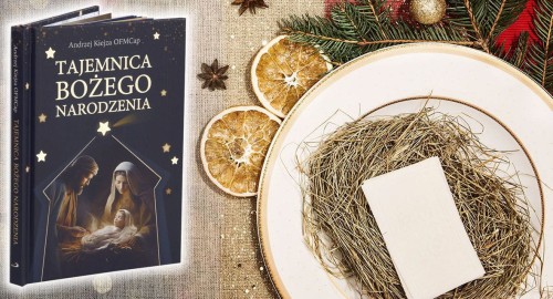 ZESTAW: Książka Tajemnica Bożego Narodzenia + opłatek Wigilijny mały - 5 sztuk