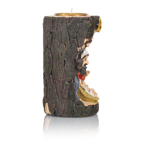 Świecznik - szopka bożonarodzeniowa - Święta Rodzina - 13cm