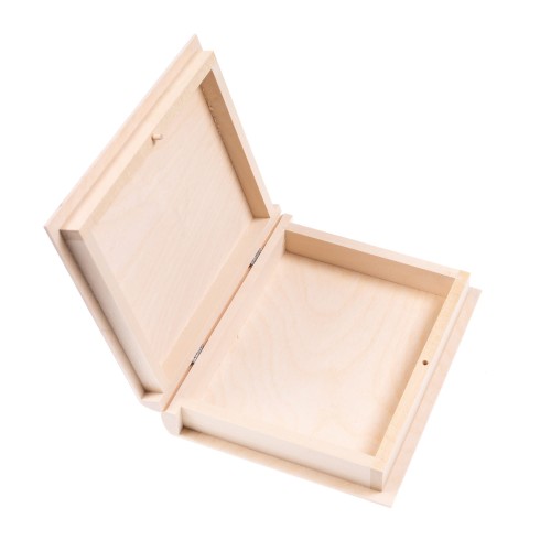 Biblia w pudełku drewnianym EKO ♻ z nadrukiem UV - Pamiątka I Komunii Świętej