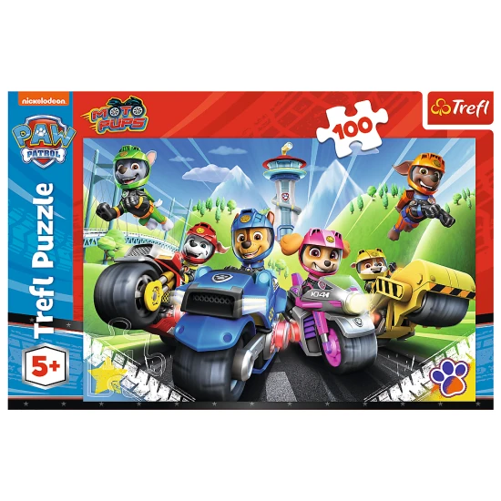 Puzzle Psi Patrol 100 el. Psi Patrol na motorach