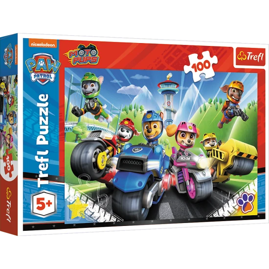 Puzzle Psi Patrol 100 el. Psi Patrol na motorach