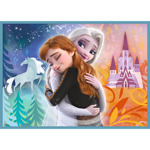 Puzzle 4w1 Kraina Lodu Niezwykły świat Frozen