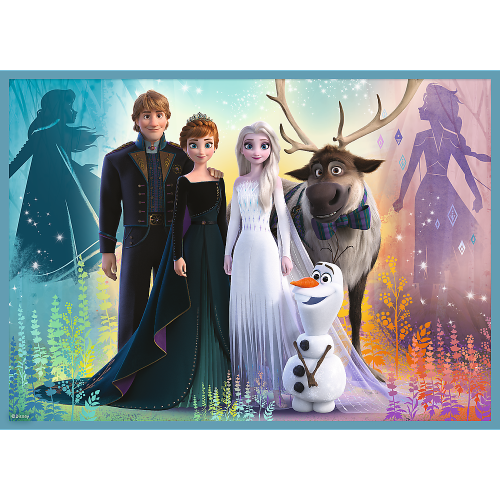 Puzzle 4w1 Kraina Lodu Niezwykły świat Frozen
