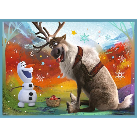Puzzle 4w1 Kraina Lodu Niezwykły świat Frozen