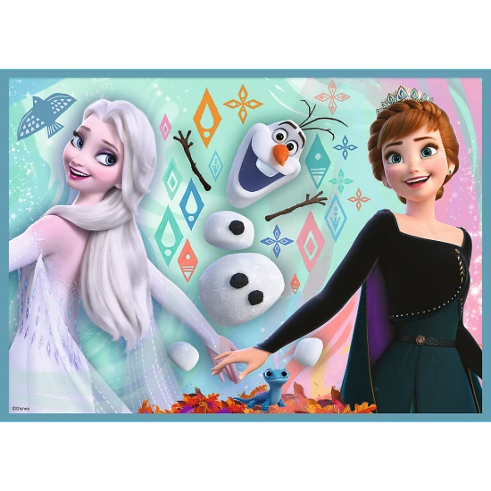 Puzzle 4w1 Kraina Lodu Niezwykły świat Frozen