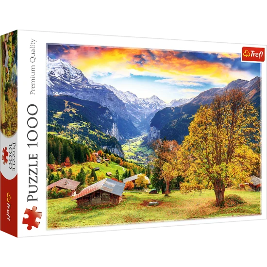 TREFL PUZZLE. Malownicza alpejska wioska. 1000 elementów