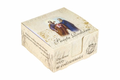 Notes biurkowy z sentencjami - Święta Rodzina