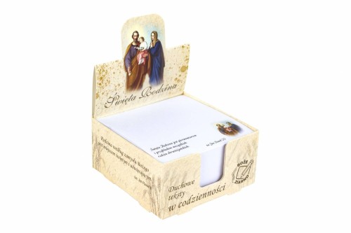 Notes biurkowy z sentencjami - Święta Rodzina