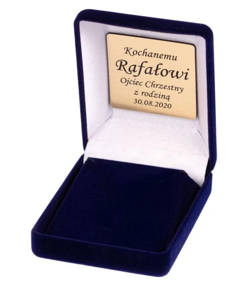etui GRANATOWE z grawerem - prezent dedykacji personalizacja