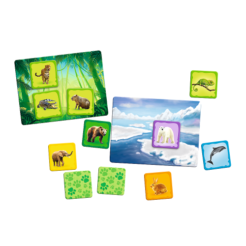 TREFL. Gra dla dzieci Zwierzęta Świata Rodzina Treflików