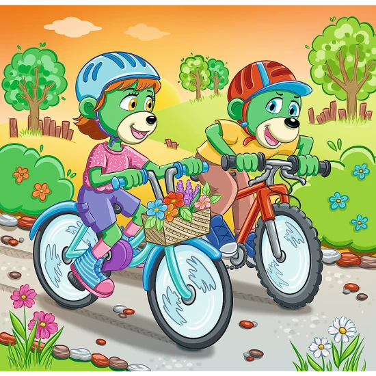 TREFL. Puzzle 3w1 Rodzina Treflików, Poznaj Trefliki