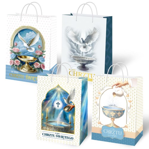 Torba prezentowa A5 na Chrzest Święty - pamiątka prezent upominek