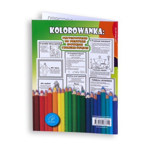 Kolorowanka. Przygotowanie do spowiedzi i I Komunii Świętej