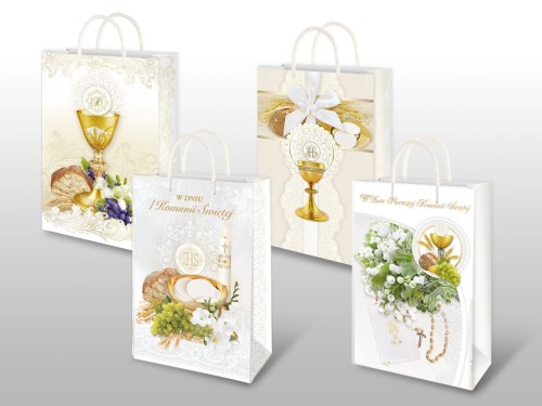 Torba prezentowa I Komunia Święta - pamiątka komunijna A4