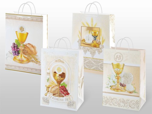 Torba prezentowa I Komunia Święta - pamiątka komunijna A4