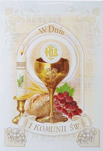 Torba prezentowa I Komunia Święta - pamiątka komunijna A4