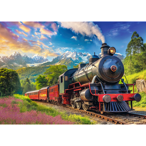 TREFL PUZZLE. Podróż pociągiem. 1000 elementów