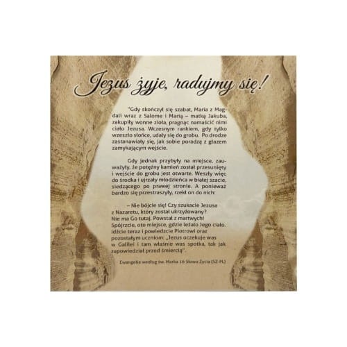 Kontrolka Wielkanocna - Droga Krzyżowa - Jezus Zmartwychwstały