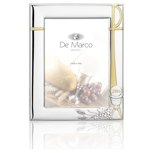 Srebrna ramka na zdjęcie - I Komunia Święta - 10x15