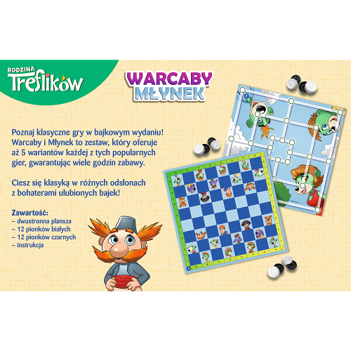 Gra planszowa Warcaby i Młynek, Rodzina Treflików