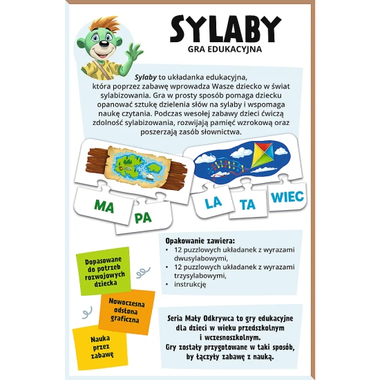 Gra dla dzieci Sylaby, Mały Odkrywca