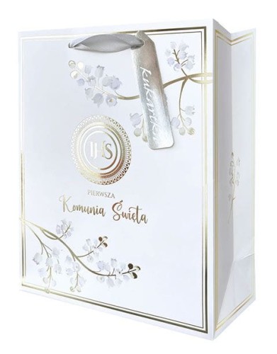 Torebka prezentowa komunijna A5 (22 x17cm) - prezent Komunia
